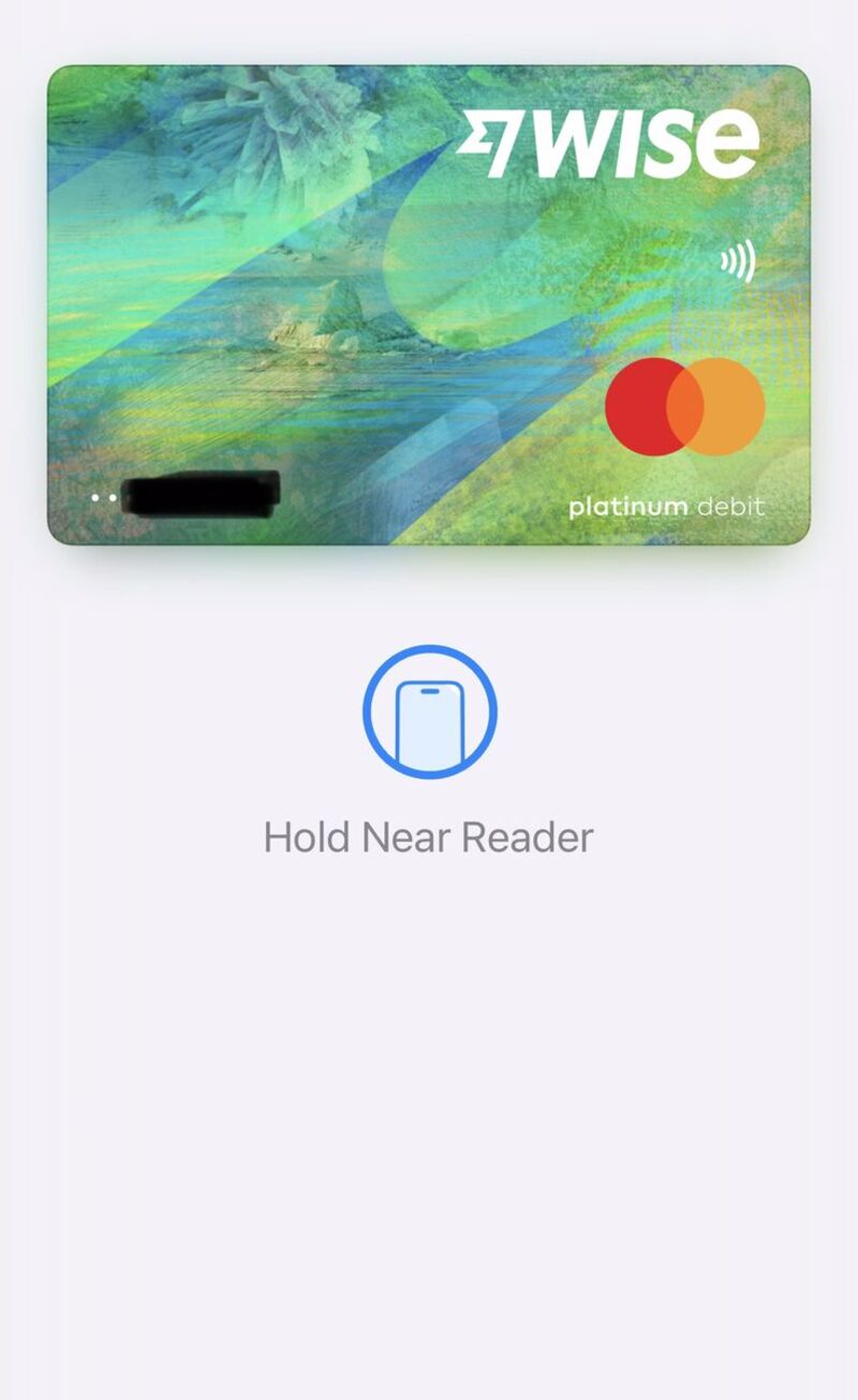 Apple Pay決済画面 Hold Near Reader
